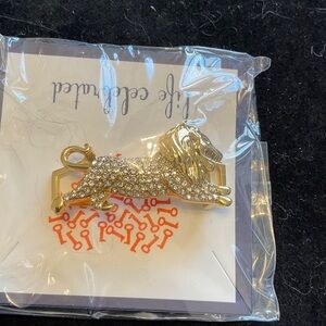 Stella & Dot Gold Lion Rhinestone  Charm from Keep Collection